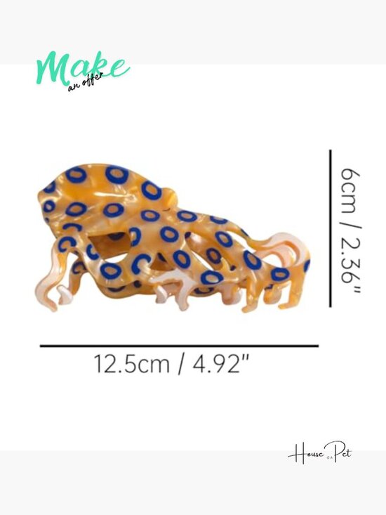 Octopus Hair Claw Clip, Acetate Fiber Claw Clip for Securing Hair main image 4